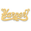 10KY Satin Diamond-cut Name Plate