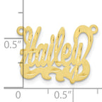 10KY Satin Diamond-cut Name Plate