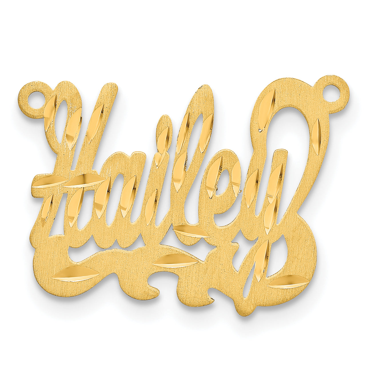 10KY Satin Diamond-cut Name Plate Main image