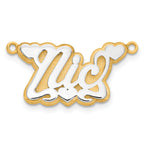 10K 3D Two-tone Polished Name Plate