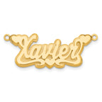 10KY 3D Polished Hearts Name Plate