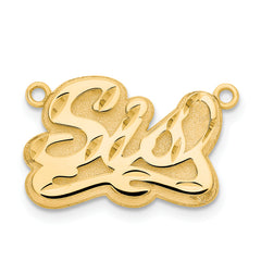 10KY 3D Diamond-cut Name Plate