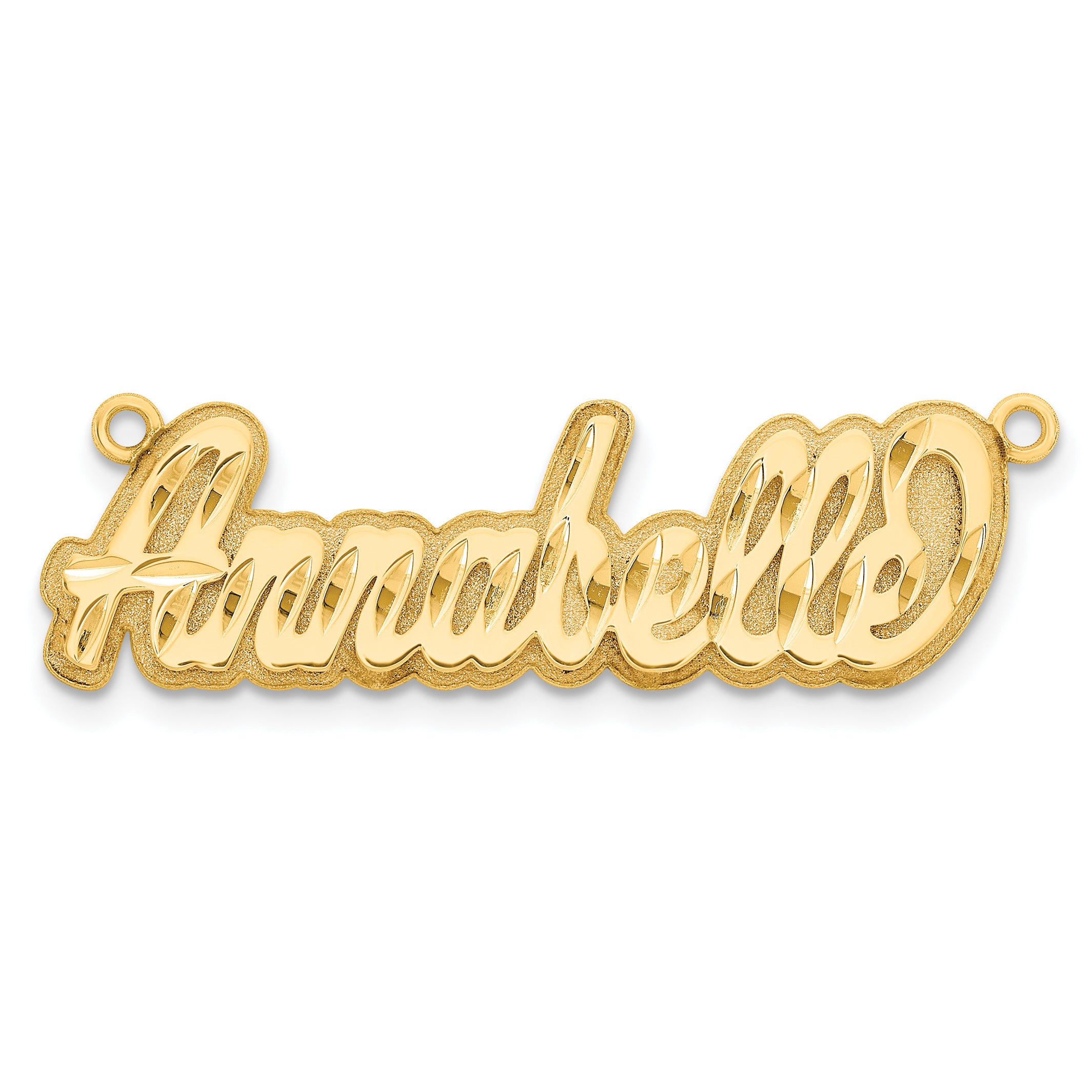 10KY 3D Diamond-cut Name Plate