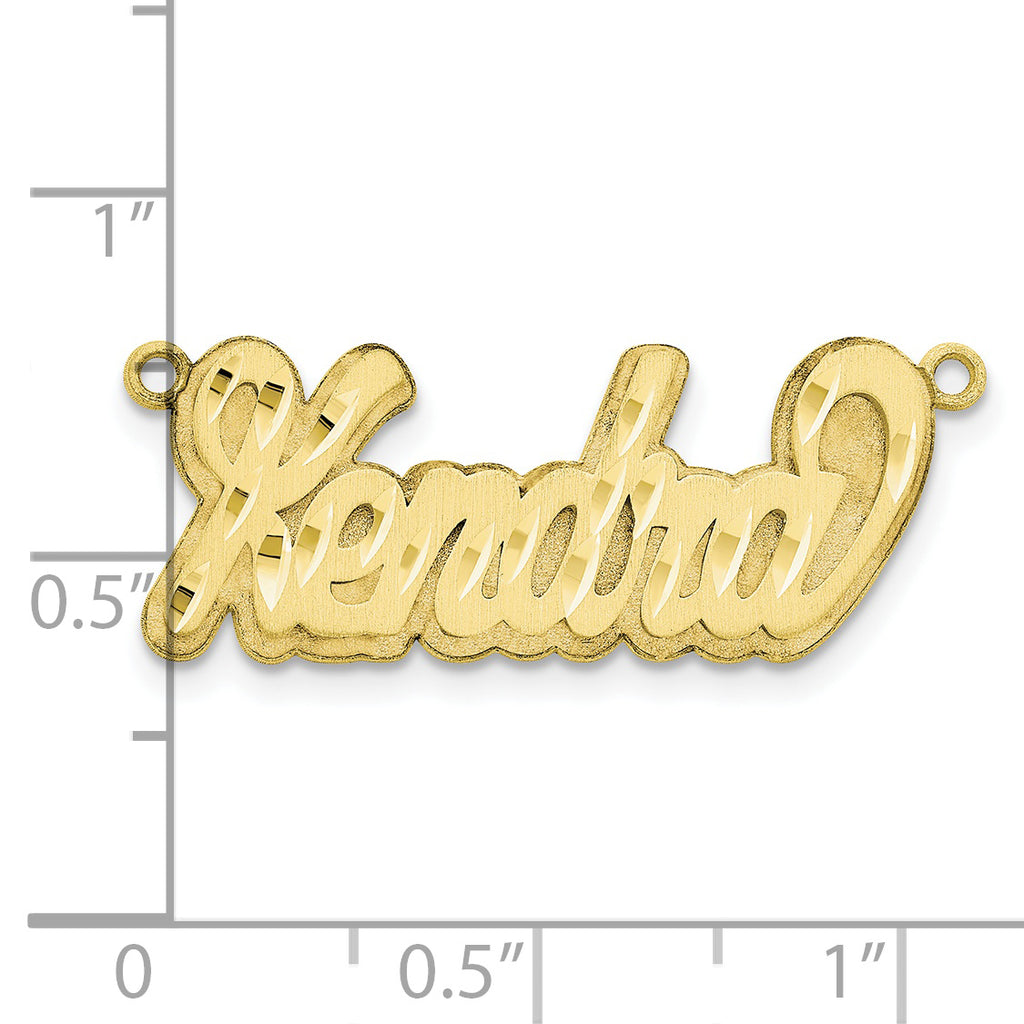 10KY 3D Satin Diamond-cut Name Plate