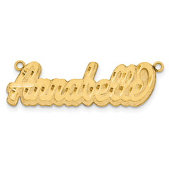 10KY 3D Satin Diamond-cut Name Plate