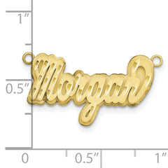 10KY 3D Satin Diamond-cut Name Plate