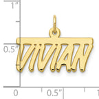 10KY Polished Bellamy Font Name Plate