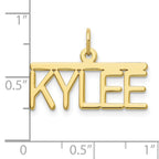 10KY Polished Arial Rounded Font Name Plate