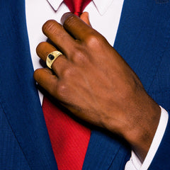 10K AA Diamond men's ring