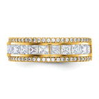 10K Tiara Collection Polished CZ Ring