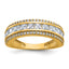 10K Tiara Collection Polished CZ Ring