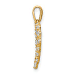 Elegant 10K CZ Heart Pendant Symbol of Enduring Love