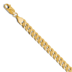 Leslie's 14k 6.75mm Beveled Curb Bracelet