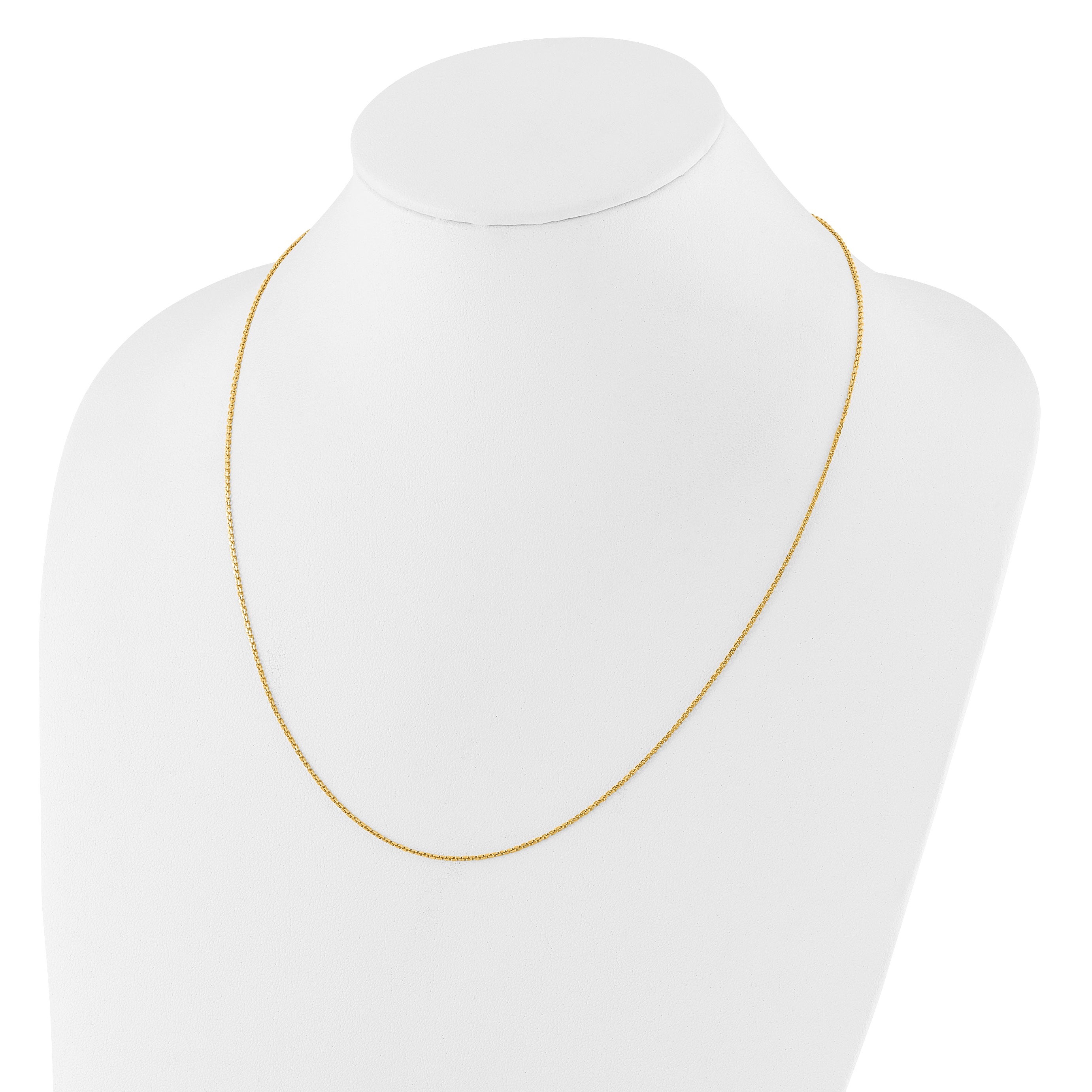 14K Adjustable  1.25mm D/C Cable Chain