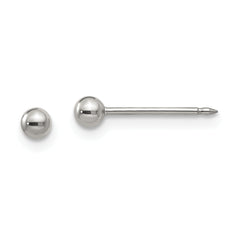 Inverness Stainless Steel Polished 3mm Ball Post Earrings