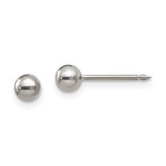Inverness Titanium 4mm Ball Post Earrings