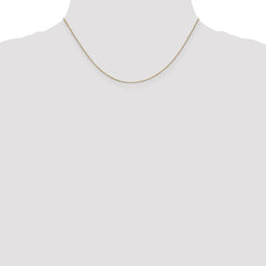 18K 16 inch .5mm Box with Spring Ring Clasp Chain