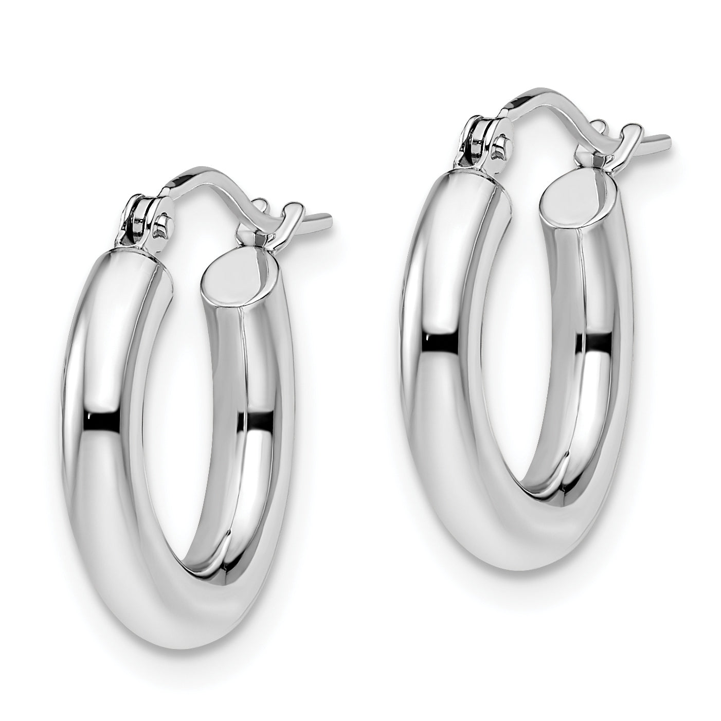 14K White Gold Earrings Secondary image