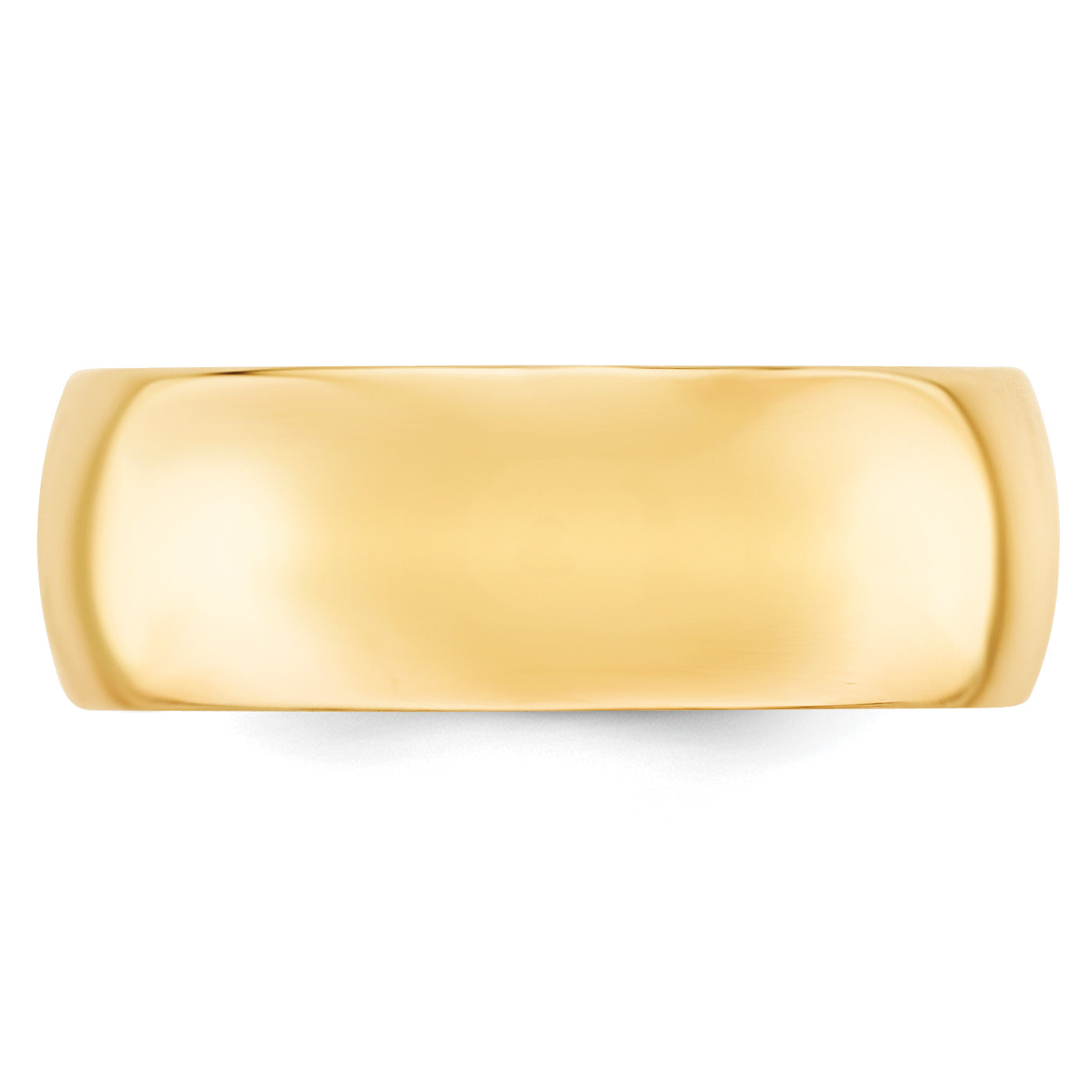 10k Yellow Gold 8mm Standard Weight Comfort Fit Wedding Band Size 4