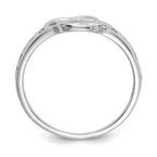 10k White Gold Ladies Celtic Knot Ring
