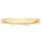 Half-Round Wedding Band in 10K Yellow Gold, 3mm