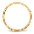 Milgrain Half-Round Wedding Band in 10K Yellow Gold, 5mm