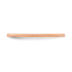 10K Rose Gold 1.2mm Milgrain Stackable Band Size 4.5