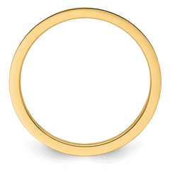10K Yellow Gold 1.2mm Criss-Cross Pattern Stackable Band Size 4