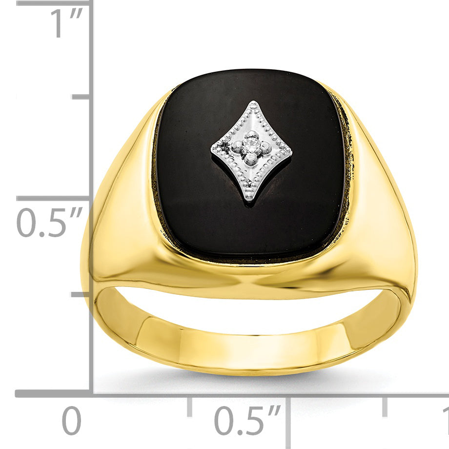 10ky AA Diamond men's ring