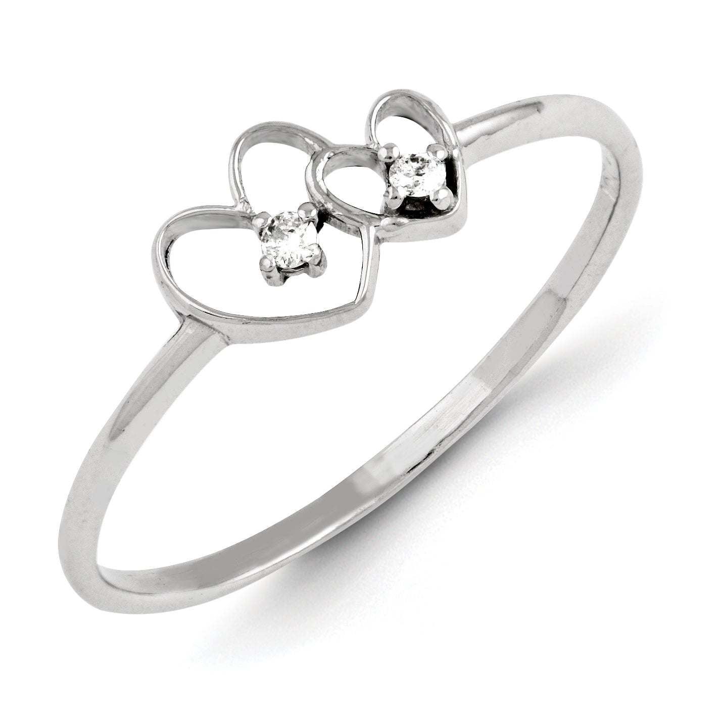 14K White Gold A Diamond ring