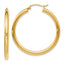 14K Polished Hoop Earrings
