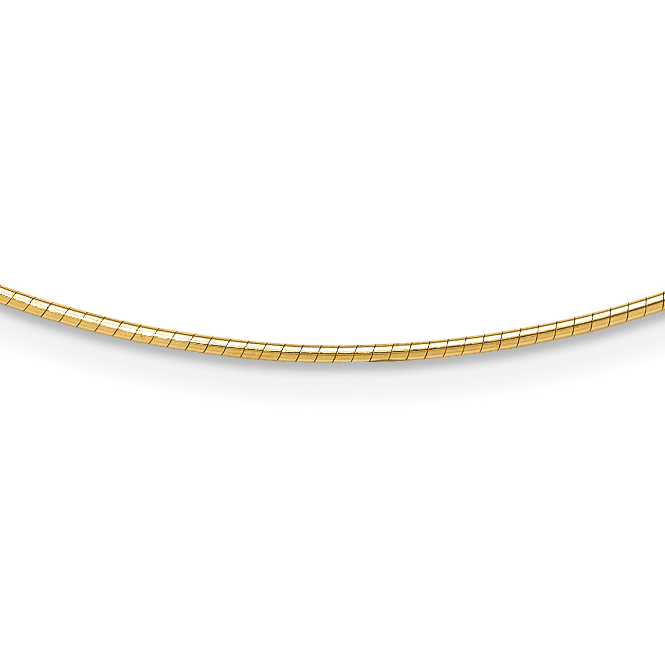 14K 1.2mm Omega Necklace Detachable clasp Omega Necklace Main image