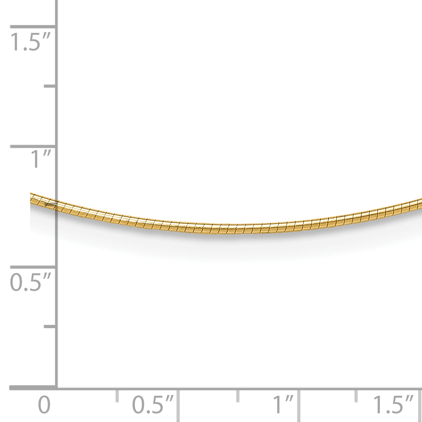 14K Gold Omega Necklace with Detachable Clasp and Lifetime Warranty