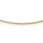 14K 1MM Round Detachable clasp Omega Necklace