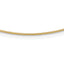 14K 1MM Round Detachable clasp Omega Necklace