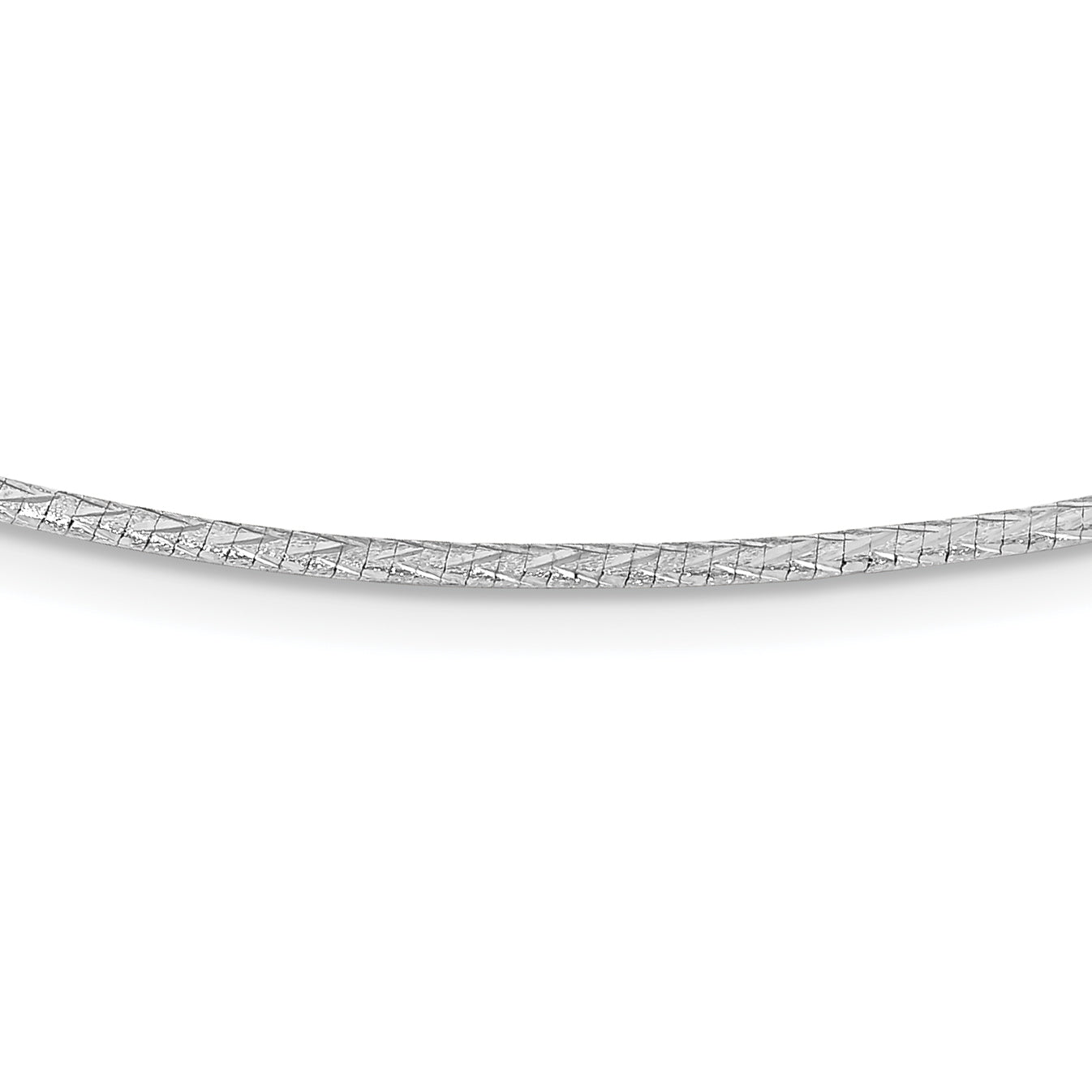 14K Gold Reversible Omega Necklace with Adjustable Length