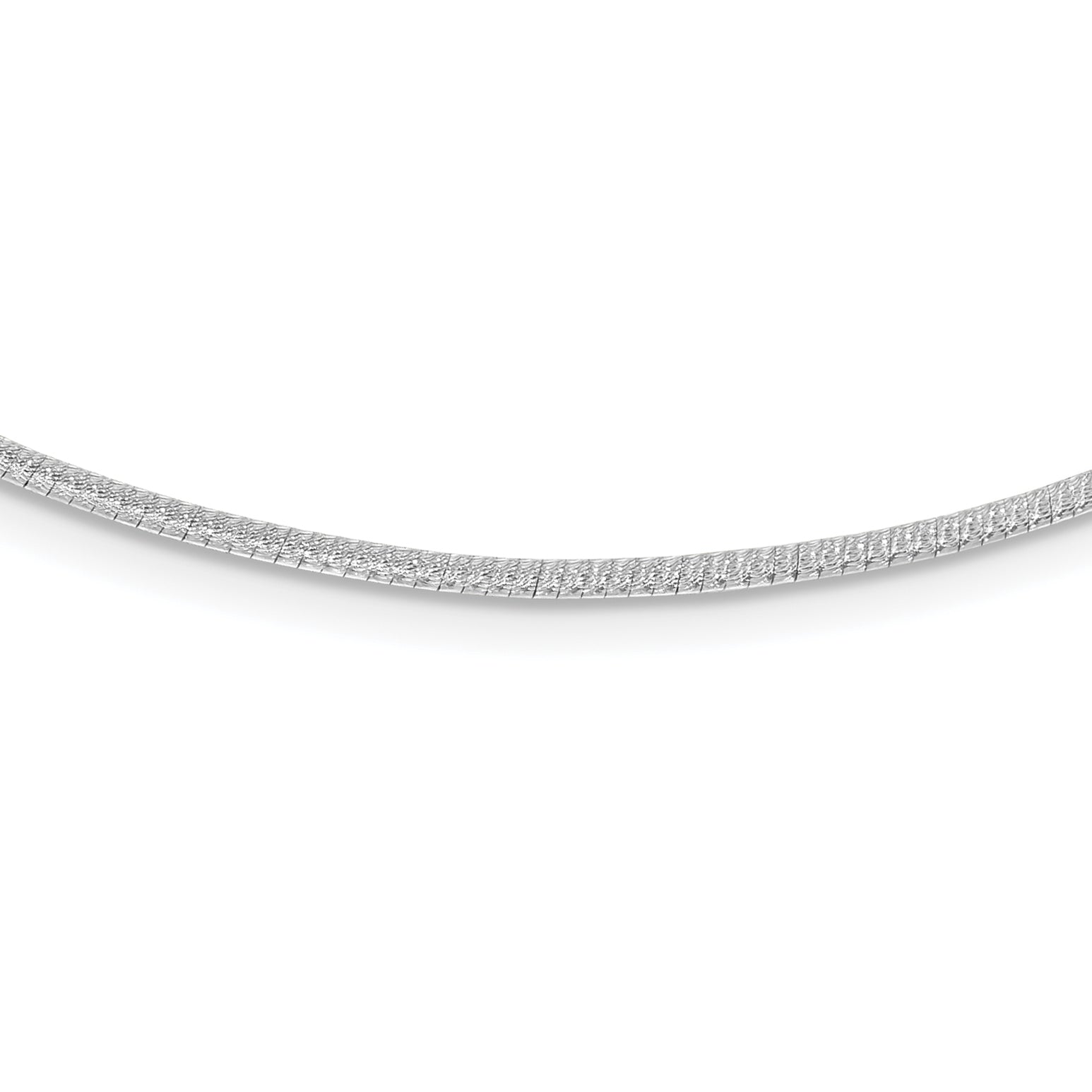 14K Two-Tone Gold Reversible Omega Necklace with Adjustable Design