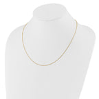 Adjustable Flat Cable Chain in 14K Yellow Gold