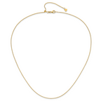 Adjustable Flat Cable Chain in 14K Yellow Gold