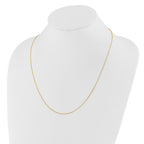 Adjustable Flat Cable Chain in 14K Yellow Gold