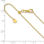 Adjustable Flat Cable Chain in 14K Yellow Gold