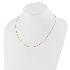 14K Adjustable 1.2mm Diamond Cut Rope Chain