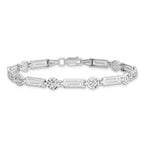 14K White Gold D/C Bracelet