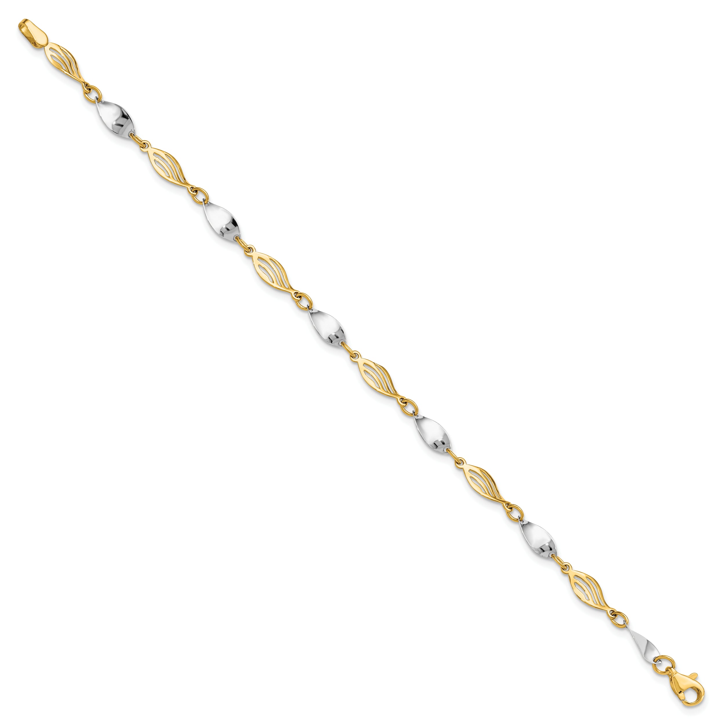 14K Two-tone Bracelet - 7