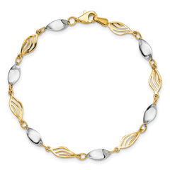 14K Two-tone Bracelet - 7
