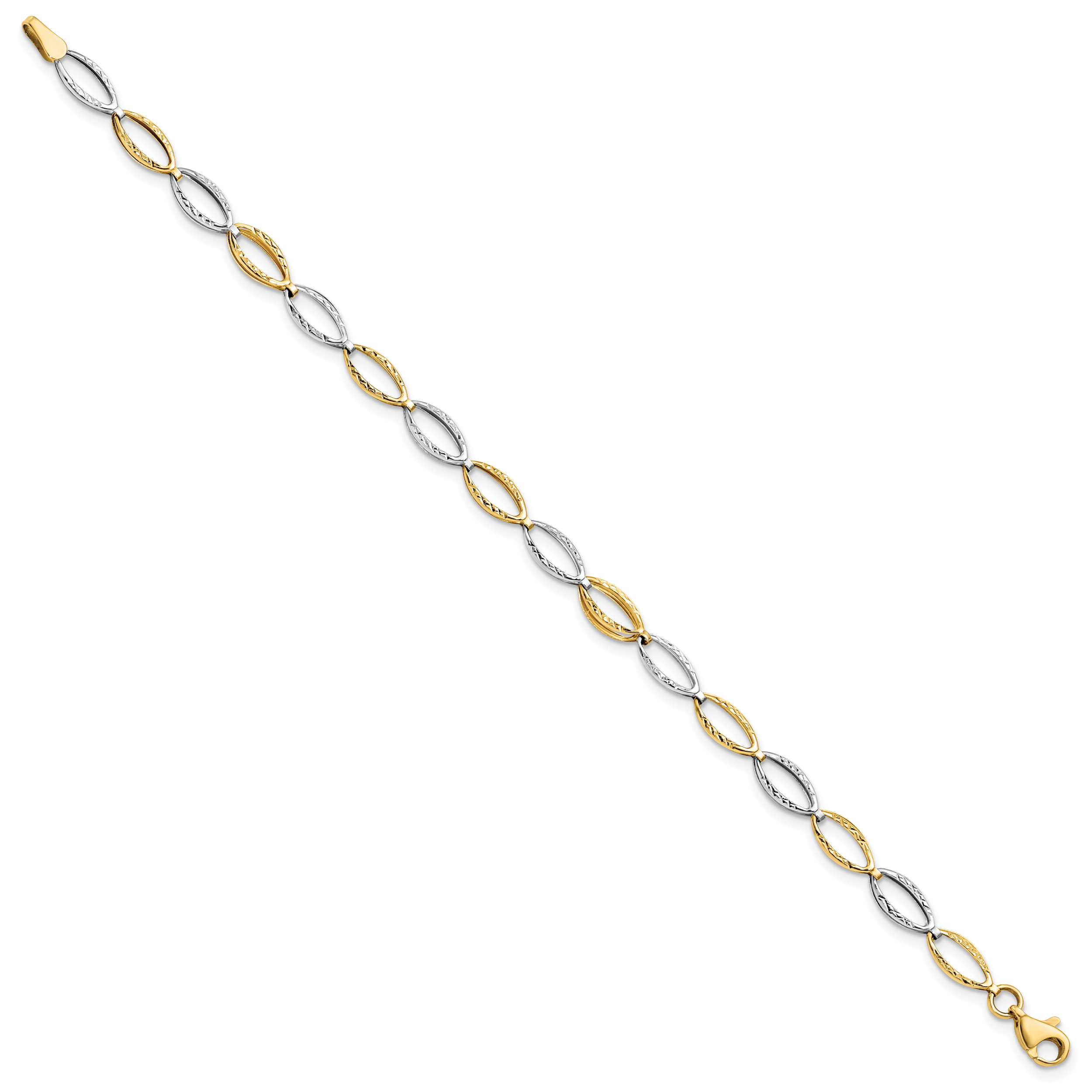 14K Two-tone D/C Bracelet Secondary image