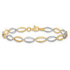 14K Two-tone D/C Bracelet