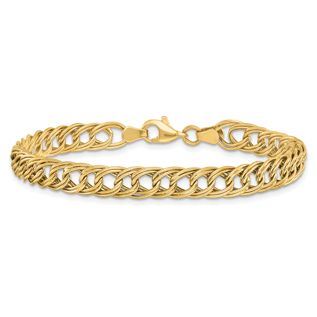 14K Yellow Gold Fancy Link Bracelet