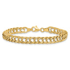 14K Yellow Gold Fancy Link Bracelet