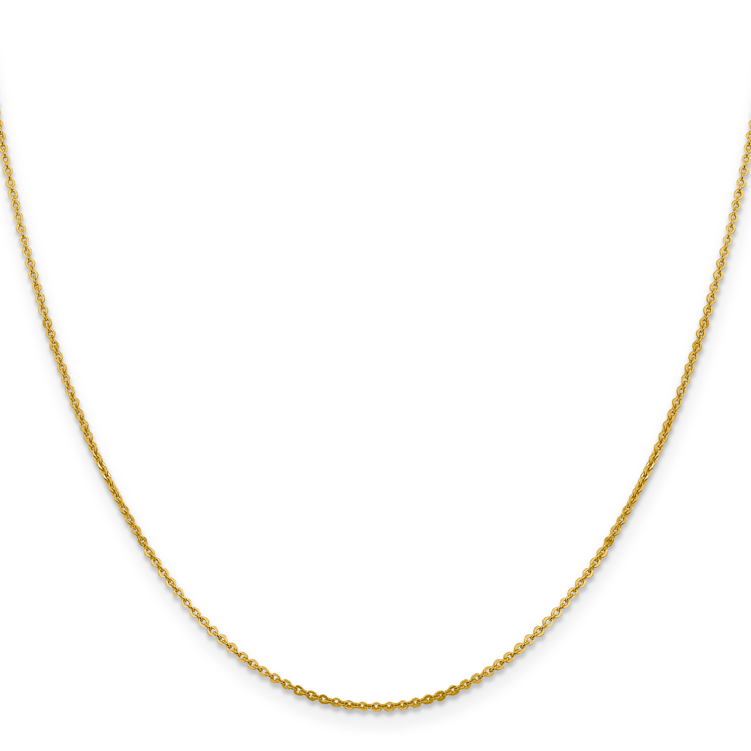 14K 1.4mm Flat Cable Chain